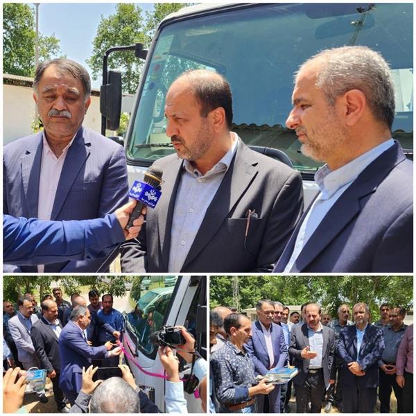 تحویل یك دستگاه بالابر به مدیریت برق علی آباد كتول